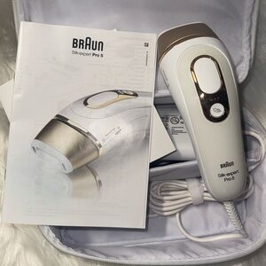 Braun Silk-expert Pro 5 IPL Hair Removal Device - White and Gold